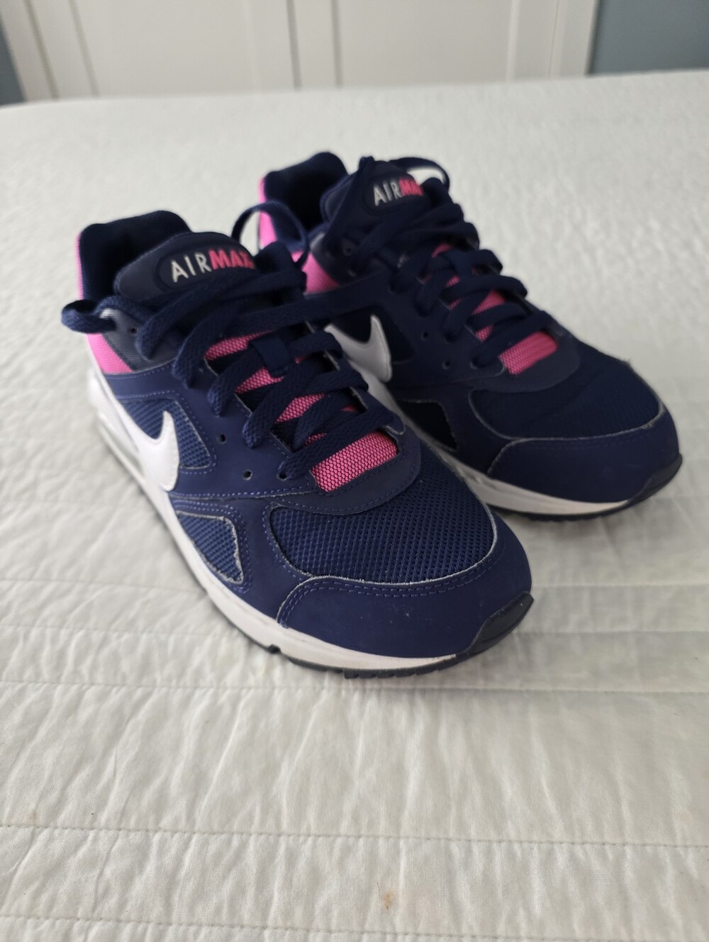 Nike Air Max Navy and Pink Athletic Sneakers Womans 8.5 - Picture 11 of 14